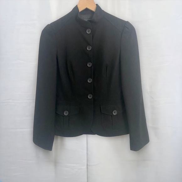 Banana Republic Black Cropped Blazer Suit Jacket, Womens Size 2 - Picture 6 of 6